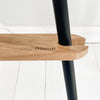 black leg wraps and oak foot rest for ikea highchair